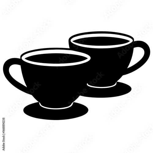 Double espresso cup silhouette