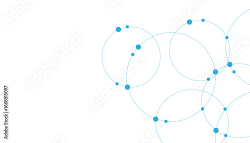 Seamless abstract background with circles and dots at their intersection.