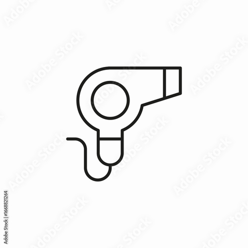 hair dryer appliance icon sign vector