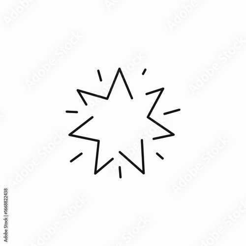 starburst explosion icon sign vector