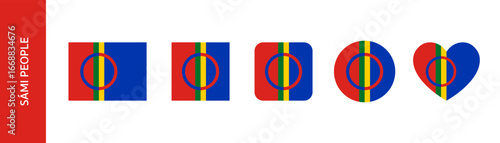Flag of Sápmi or Sámi people