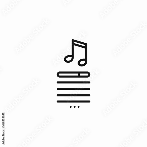 music note sound icon sign vector