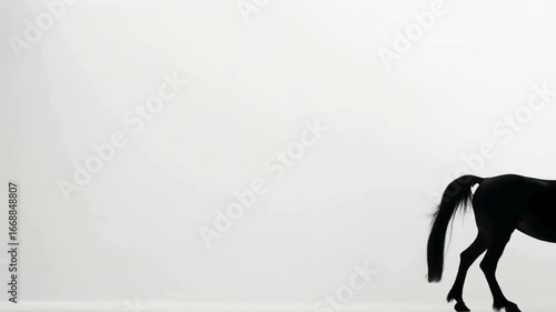 Majestic Horse Isolated with Clean Background and Copy Space