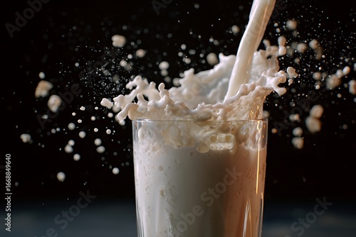 Wallpaper Mural pouring milk into glass Torontodigital.ca