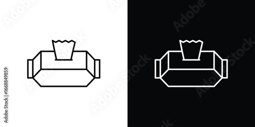 Wipes pack icons. vector symbol illustrations.