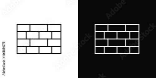Wall icons. vector symbol illustrations.
