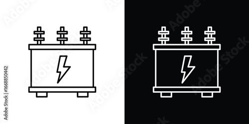 Transformer icons. vector symbol illustrations.