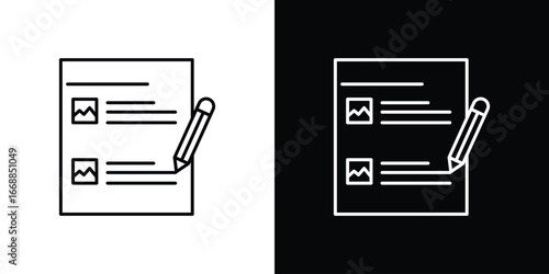 Storyboard icons. vector symbol illustrations.