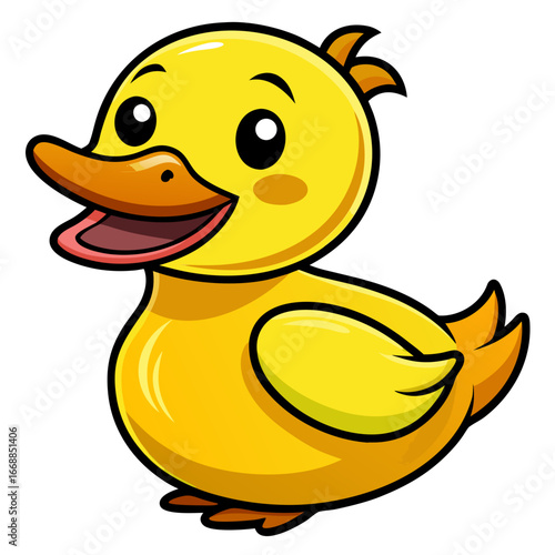 bright yellow duck