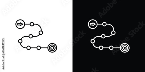 Roadmap icons. vector symbol illustrations.