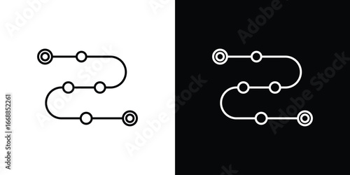 Roadmap icons. vector symbol illustrations.
