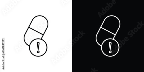 Overdose icons. vector symbol illustrations.