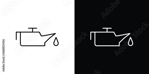 Oil can icons. vector symbol illustrations.