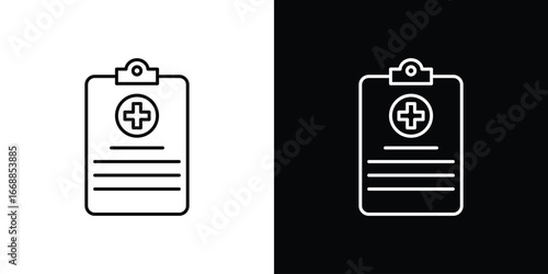 Medical report icons. vector symbol illustrations.