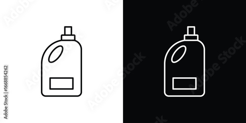 liquid detergent icons. vector symbol illustrations.