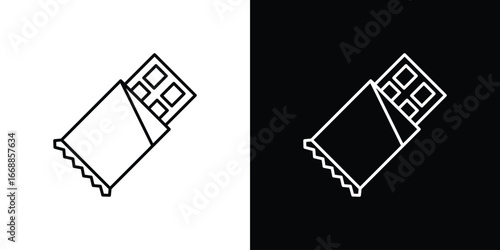 Chocolate icons. vector symbol illustrations.