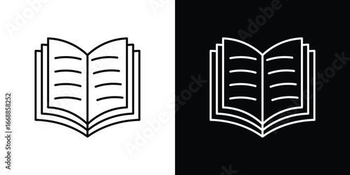 Book icons. vector symbol illustrations.