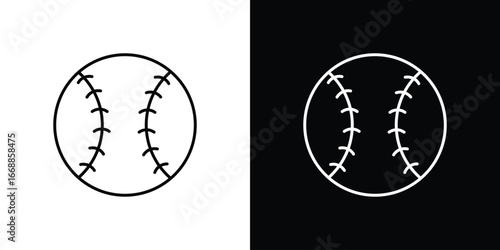 Baseball icons. vector symbol illustrations.