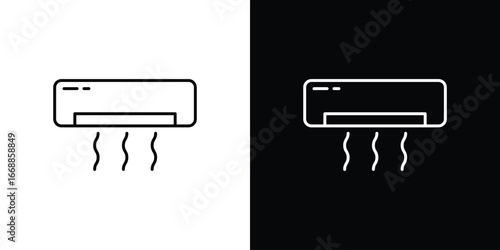 Air conditioner icons. vector symbol illustrations.