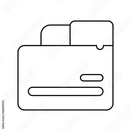 File lineal icon with white background vector stock illustration
