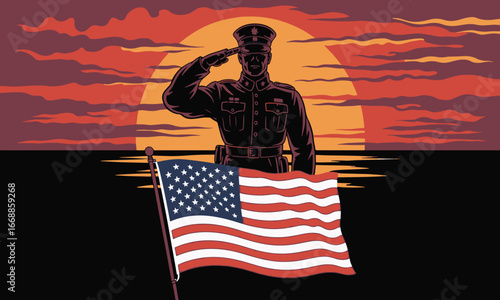 veterans day illustation