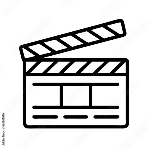 movie clapper board vector illustration