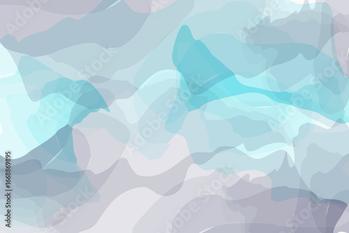 Cool abstract wave background in blue‑gray tones, light plastic texture in a modern style for design