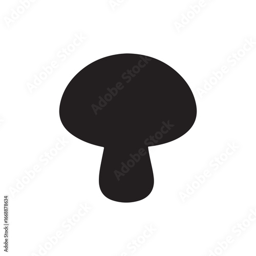 Mushroom icon. vector mushroom symbol on white back ground