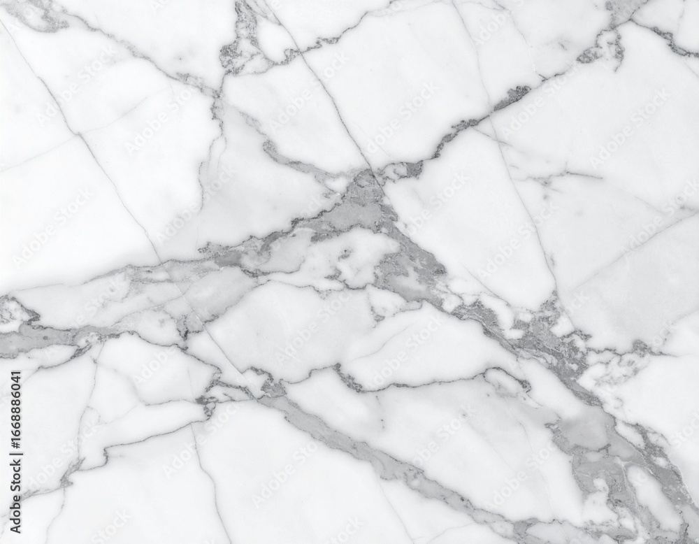 Fototapeta premium Ultra-Detailed White Carrara Marble Texture with Fine Grey Veining – High Resolution Background