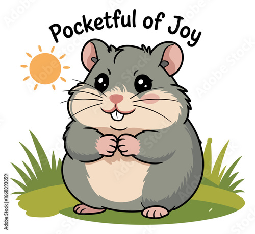 Pocketful of Joy Cute Hamster Design Perfect for Pet Lovers and Gifts