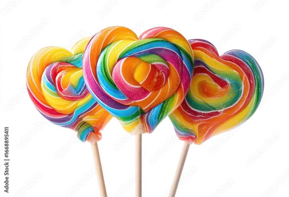 custom made wallpaper toronto digitalThree colorful heart-shaped lollipops (5)