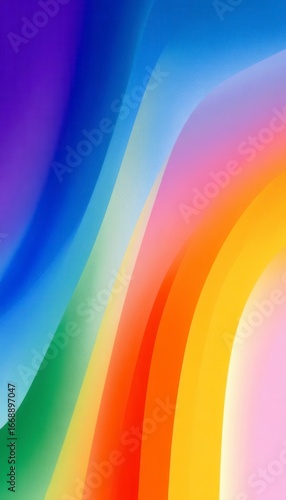 Colorful Abstract Background with Smooth Curves