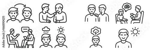 Mental Health Support and Emotional Well-being Concepts