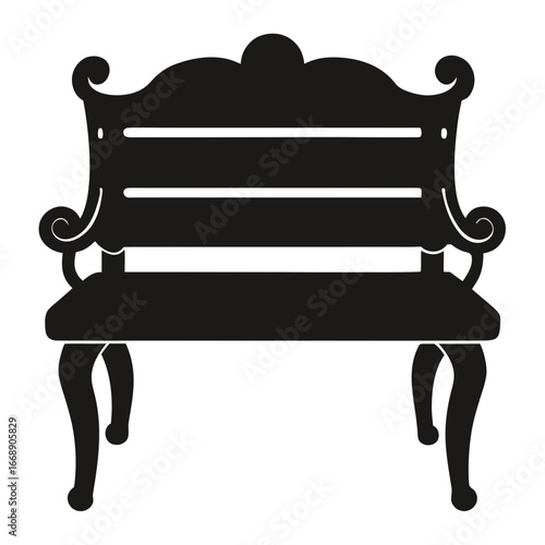 bench isolated on white