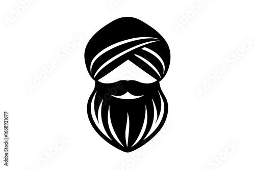 Sikh Turban and Beard Icon – Symbol of Faith, Identity, and Sikh Culture