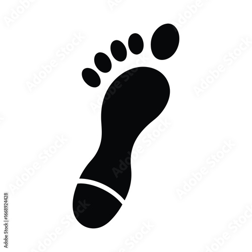 foot prints vector