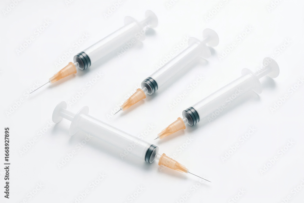 Fototapeta premium Set of Hypodermic Syringes