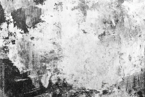 Wallpaper Mural Monochrome abstract texture of heavily distressed, peeling paint on a surface, revealing layers underneath in shades of grey and black Torontodigital.ca