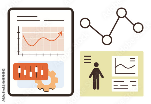 Statistical charts, graphs, and analytical tools focus on data trends, human metrics, and performance. Ideal for analytics, business growth, statistics, decision-making research planning visual