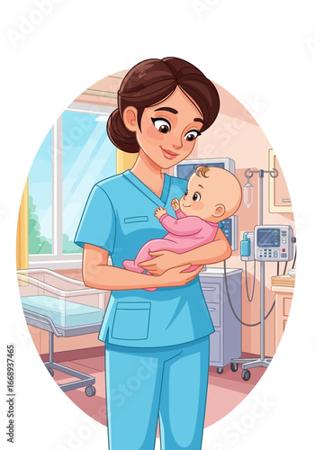 Awareness poster on safe baby hygiene practices
