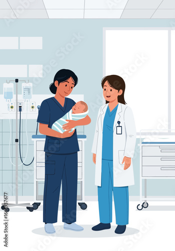 Poster concept for infant healthcare safety