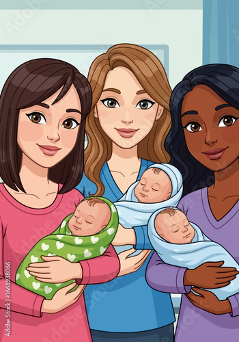 Nurse providing safe healthcare for newborn