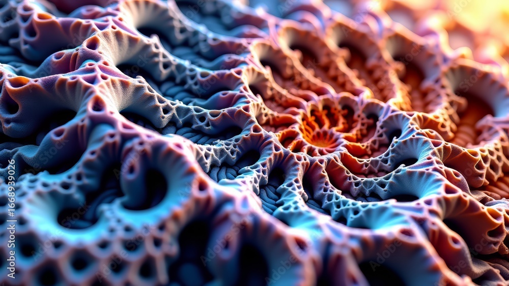 Fototapeta premium Complex fractal pattern with intricate details
