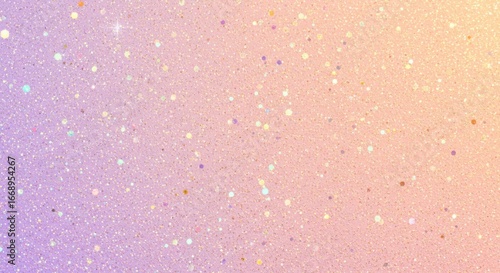 Sparkling glitter on pink paper