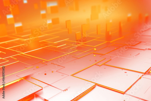 PNG Futuristic digital orange grid.