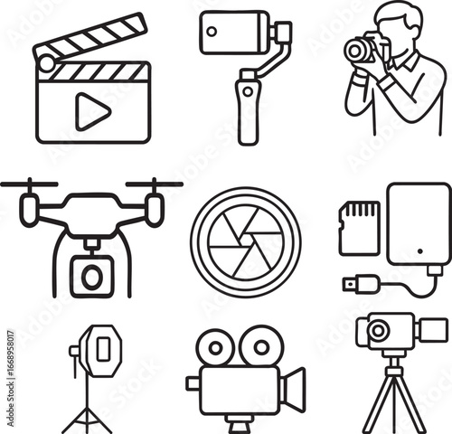 content creator icons sheet