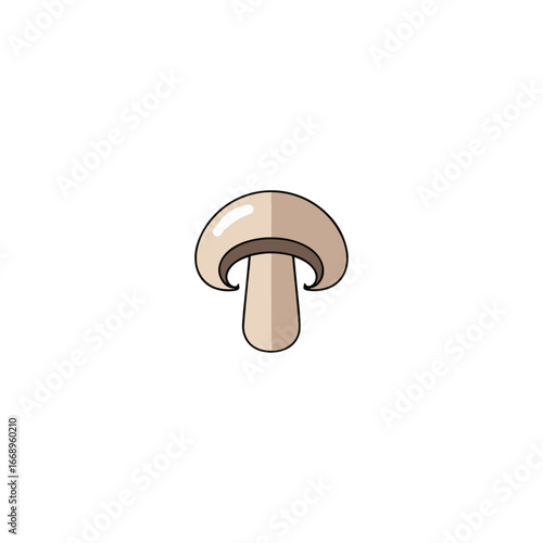 Mushroom icon logo flat vector design