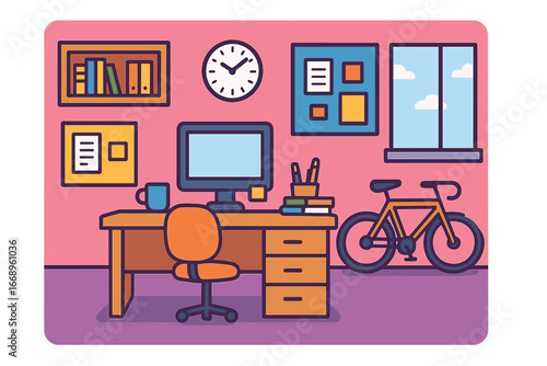 Innovative shared workspace at the university campus