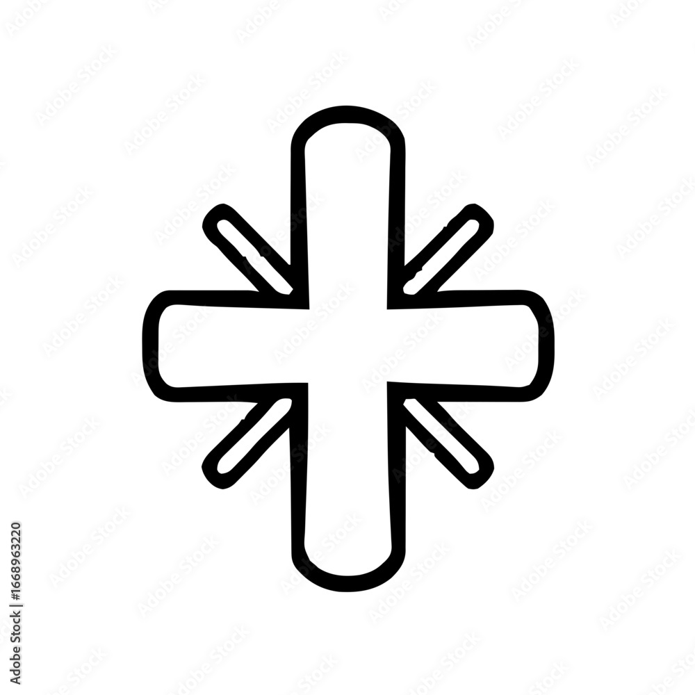 Fototapeta premium HEALTHCARE – Cross Symbol