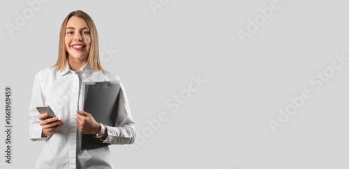 Female business consultant ...